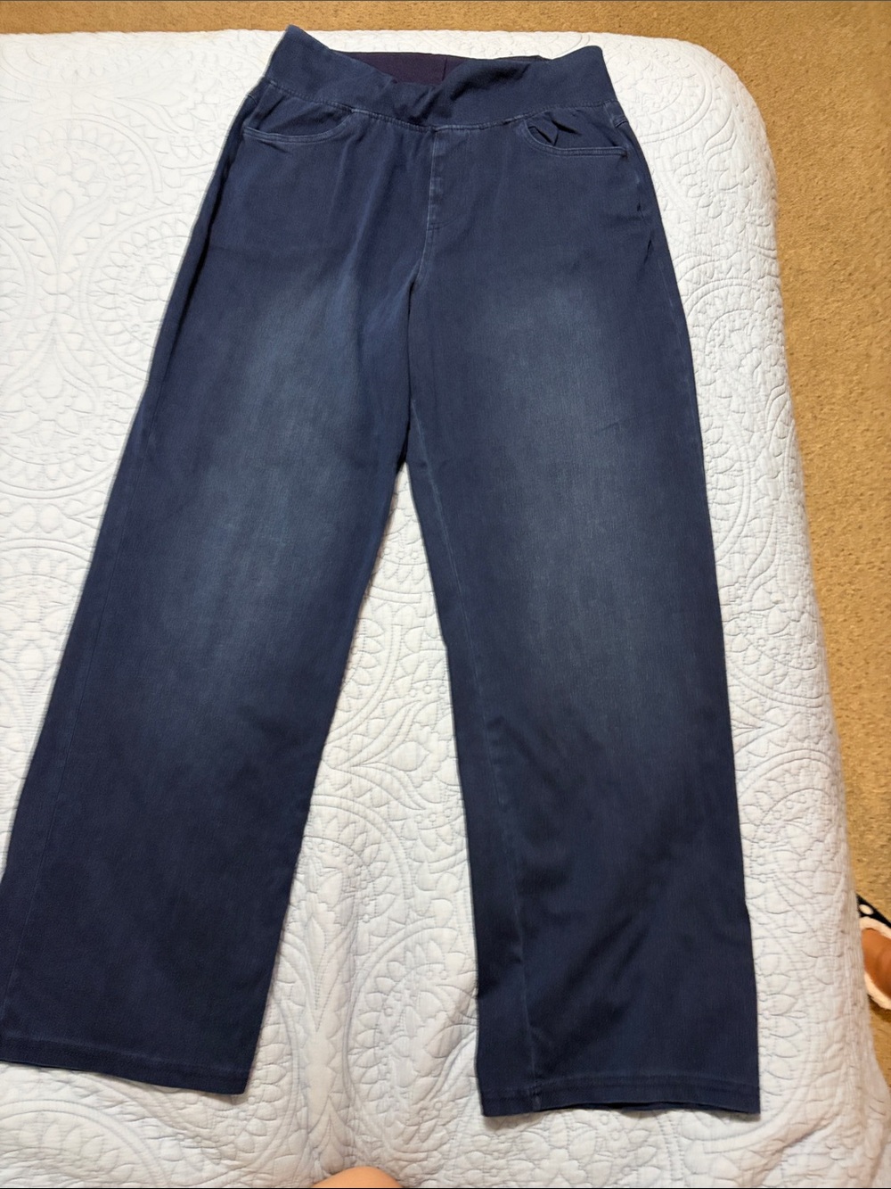 a new day Navy Pull-On Wide Leg Pants